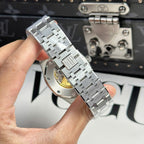 Audemars Piguet Royal Oak 15400ST Watch Blue Dial Metal Wire 41mm