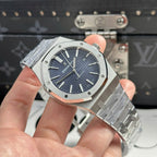 Audemars Piguet Royal Oak 15400ST Watch Blue Dial Metal Wire 41mm