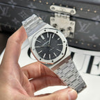 Audemars Piguet Royal Oak 15400ST Watch Black Dial Metal Wire 41mm
