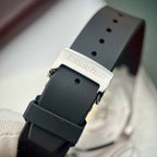 Audemars Piguet Watch Royal Oak 15400ST Black Dial Rubber Strap 41mm