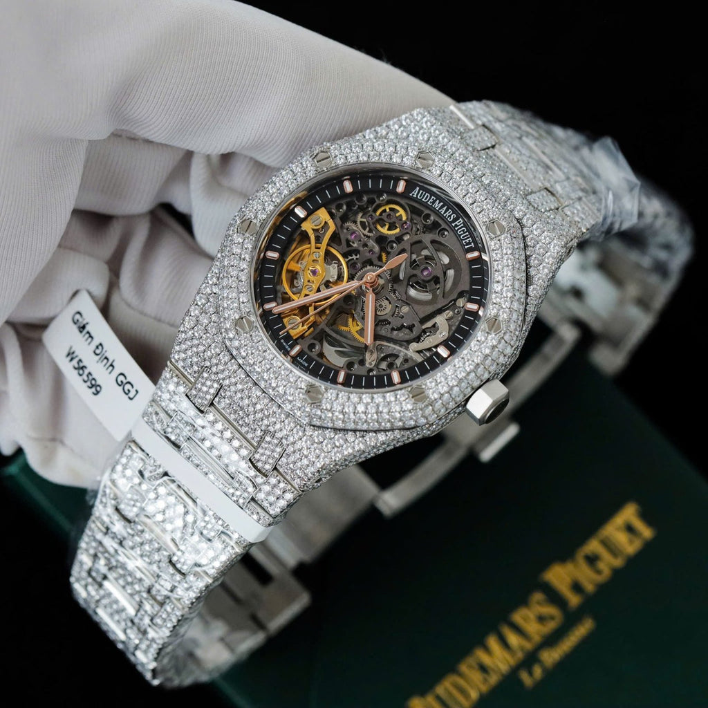Audemars Piguet Royal Oak 15407 Full Moissanite Diamonds 41mm