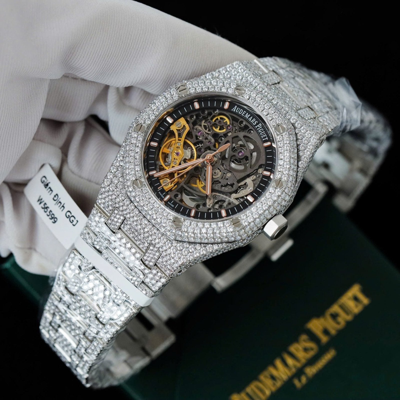 Audemars Piguet Royal Oak 15407 Full Moissanite Diamonds 41mm
