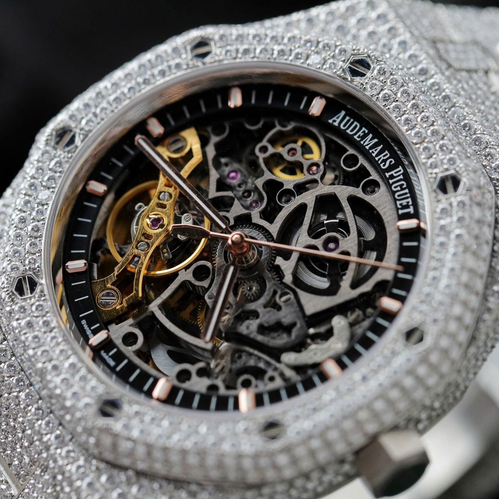 Audemars Piguet Royal Oak 15407 Full Moissanite Diamonds 41mm
