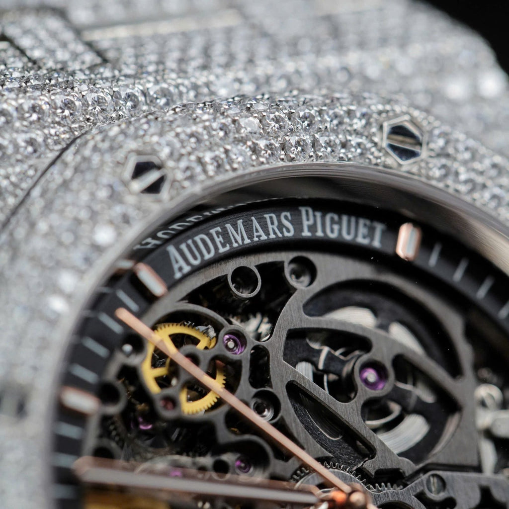 Audemars Piguet Royal Oak 15407 Full Moissanite Diamonds 41mm