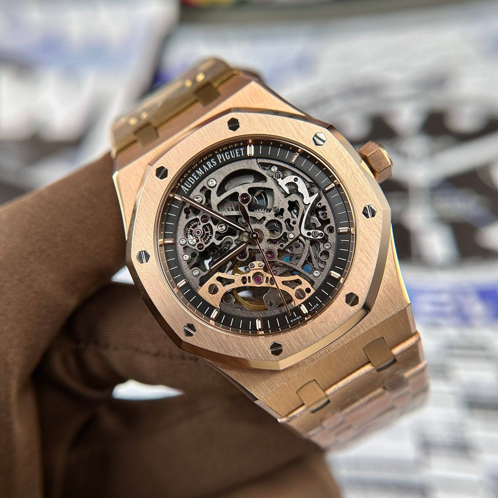 Audemars Piguet Royal Oak 15407 Rose Gold Watch 41mm