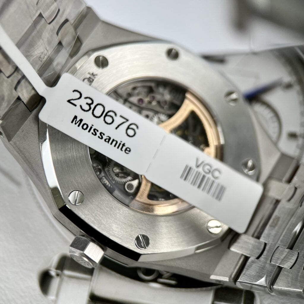 Audemars Piguet Royal Oak 15412BC Skeleton Moissanite Watch 41mm