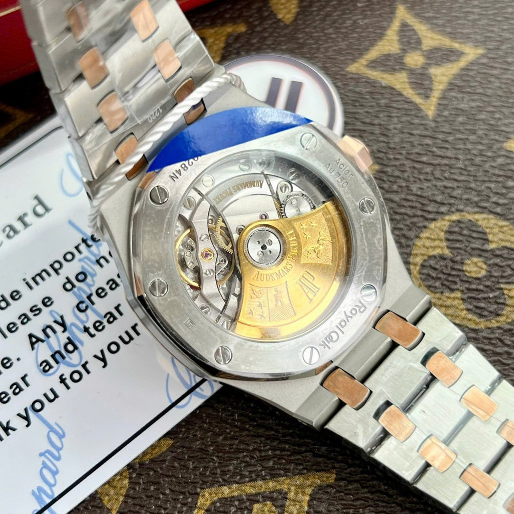 Audemars Piguet Royal Oak 15450 Watch Demi Rose Gold 37mm