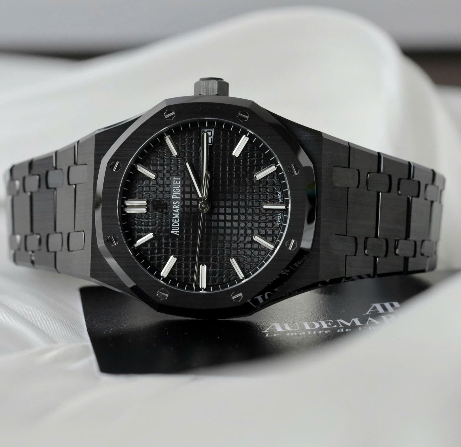 Audemars Piguet Royal Oak 15500 Watch Black Ceramic 41mm