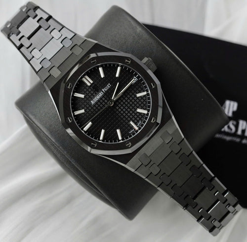 Audemars Piguet Royal Oak 15500 Watch Black Ceramic 41mm