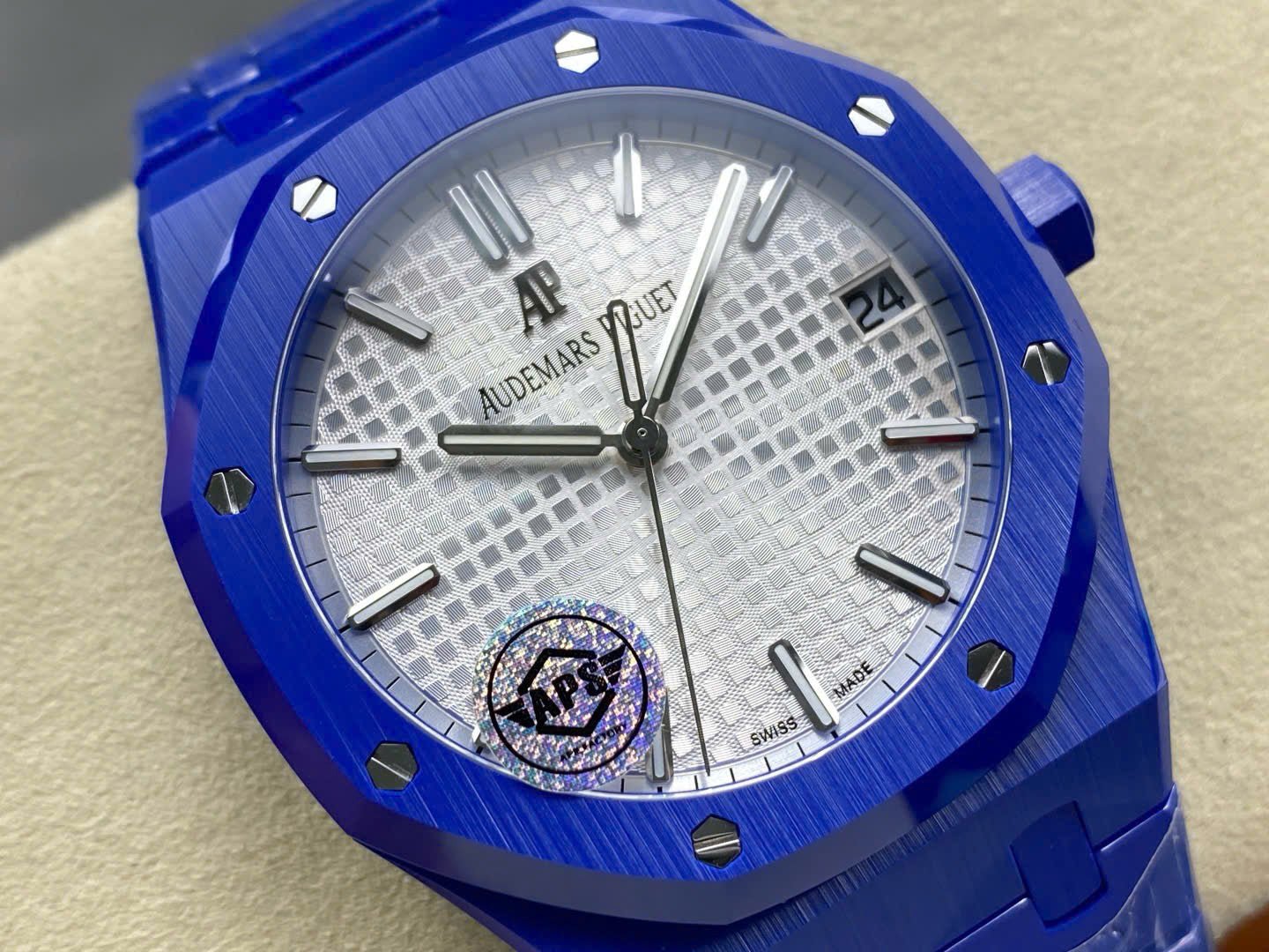 Audemars Piguet Watch Royal Oak 15500 Ceramic Blue 41mm