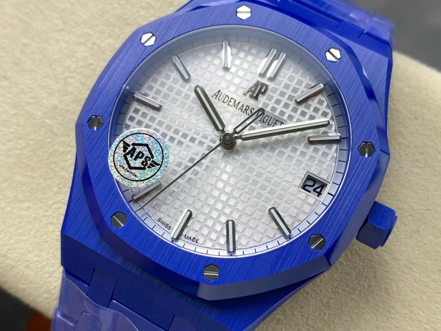 Audemars Piguet Watch Royal Oak 15500 Ceramic Blue 41mm