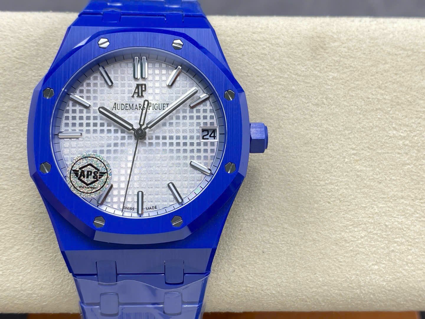 Audemars Piguet Watch Royal Oak 15500 Ceramic Blue 41mm