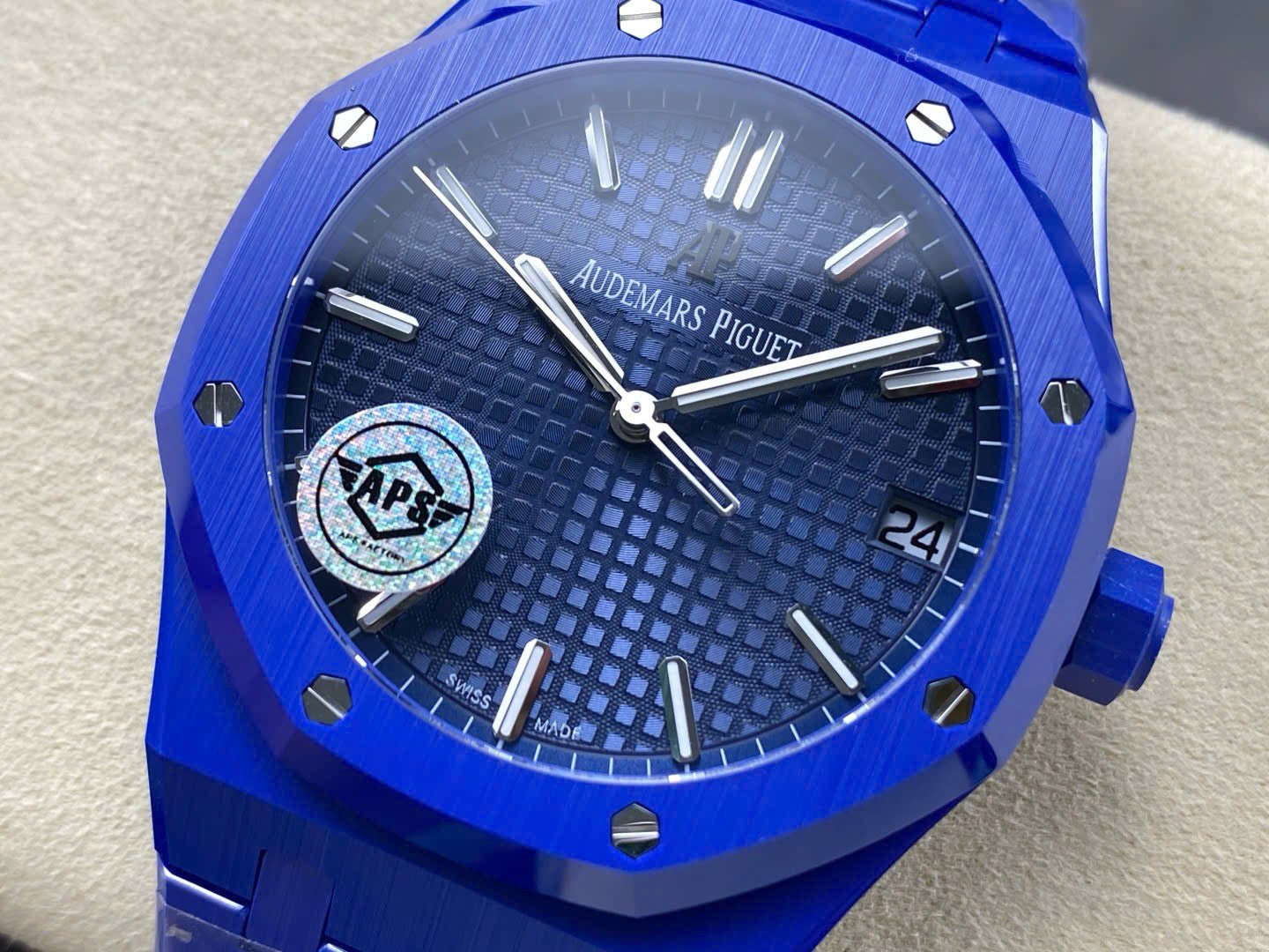 Audemars Piguet Watch Royal Oak 15500 Ceramic Blue 41mm