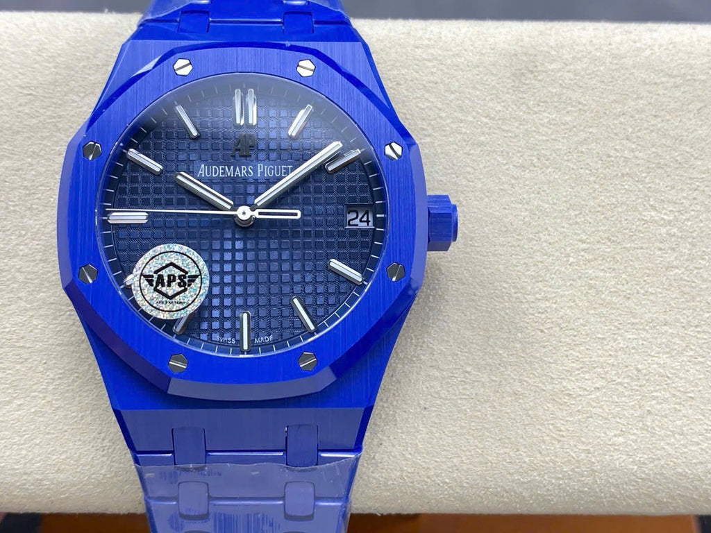 Audemars Piguet Watch Royal Oak 15500 Ceramic Blue 41mm