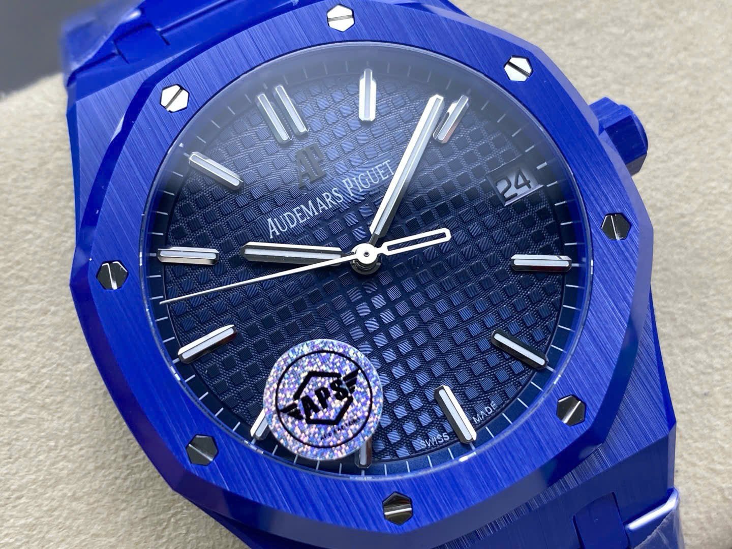Audemars Piguet Watch Royal Oak 15500 Ceramic Blue 41mm
