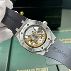Audemars Piguet Royal Oak 15500 Watch Dial Black Rubber Strap 41mm