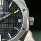 Audemars Piguet Royal Oak 15500 Watch Dial Black Rubber Strap 41mm