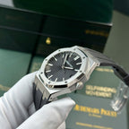 Audemars Piguet Royal Oak 15500 Watch Dial Black Rubber Strap 41mm