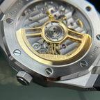 Audemars Piguet Royal Oak 15500 Watch Dial Black Rubber Strap 41mm