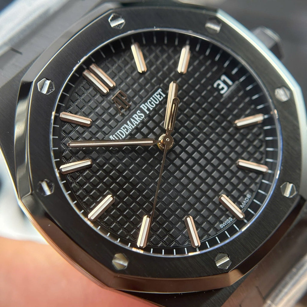 Audemars Piguet Royal Oak 15500 Watch Black Dial 41mm