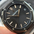 Audemars Piguet Royal Oak 15500 Watch Black Dial 41mm