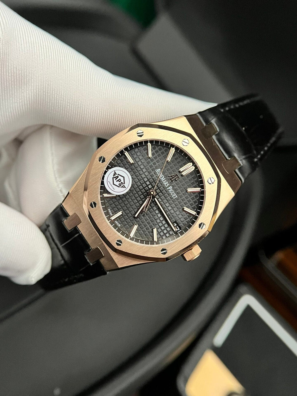Audemars Piguet Royal Oak 15500OR Watch Leather Strap 41mm