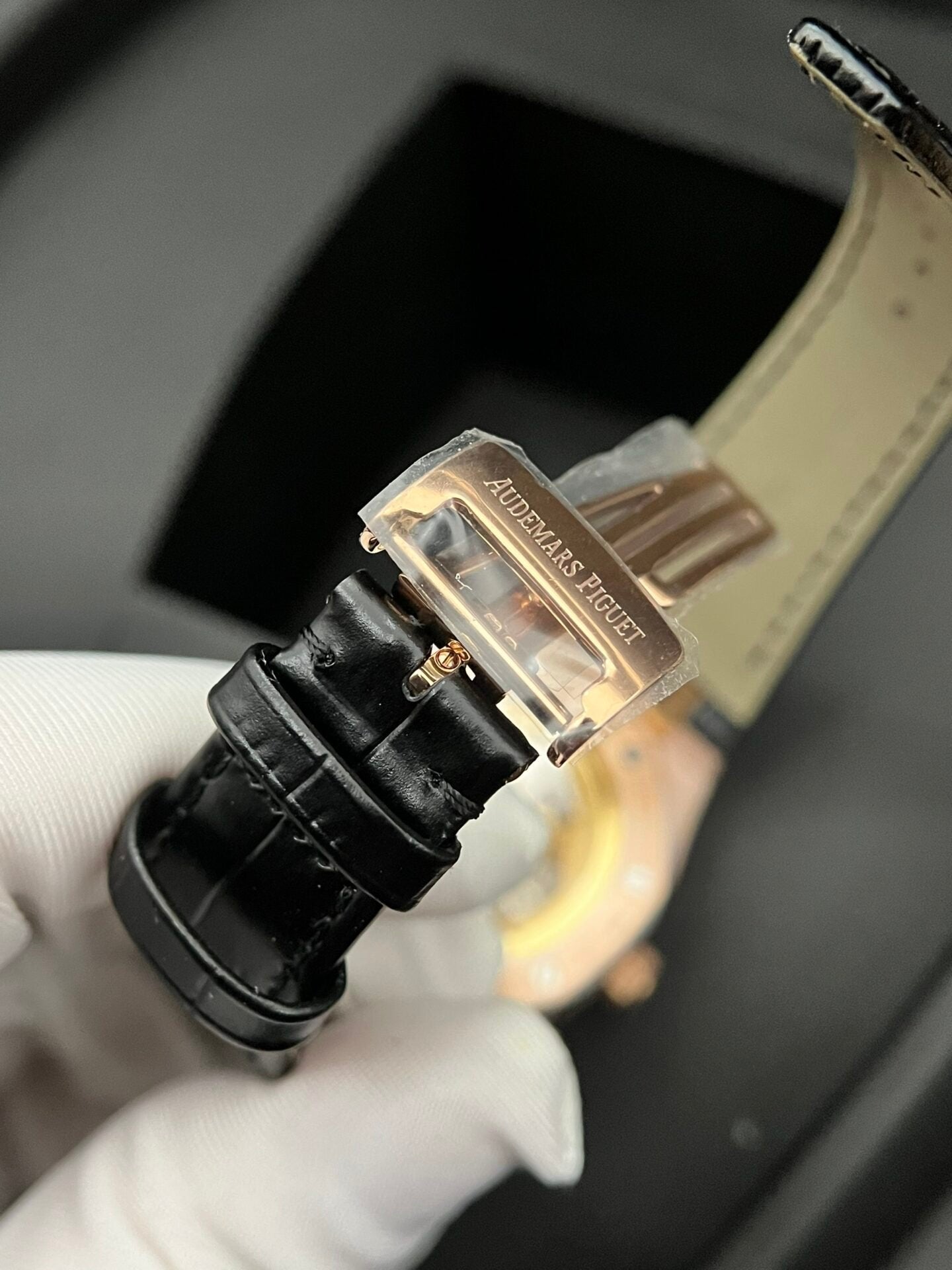 Audemars Piguet Royal Oak 15500OR Watch Leather Strap 41mm