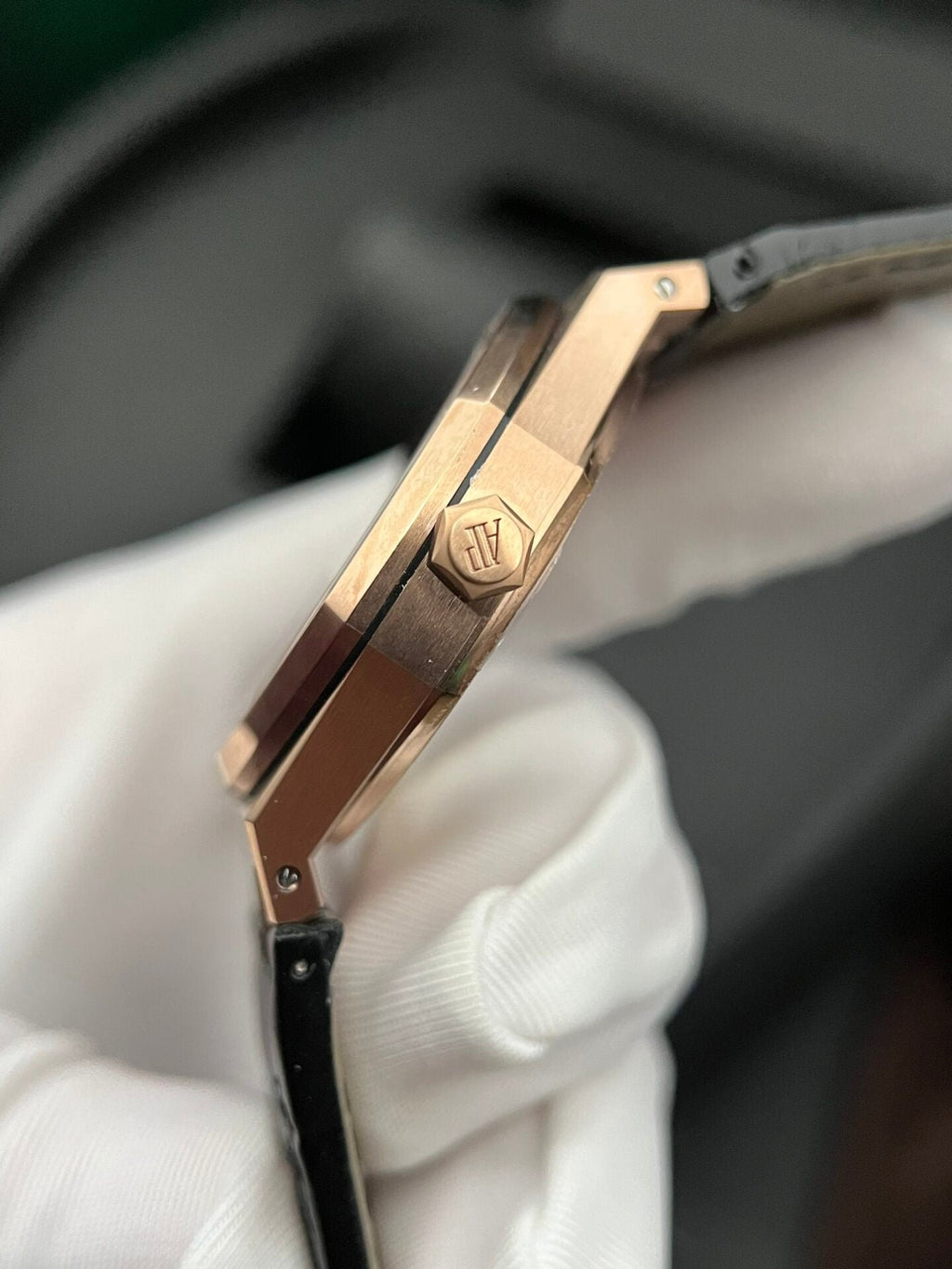 Audemars Piguet Royal Oak 15500OR Watch Leather Strap 41mm