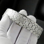 Audemars Piguet Royal Oak 15500ST Frosted Gold Watch Dial Blue 41mm