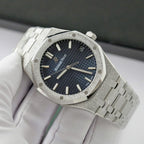 Audemars Piguet Royal Oak 15500ST Frosted Gold Watch Dial Blue 41mm