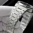 Audemars Piguet Royal Oak 15500ST Frosted Gold Watch Dial Blue 41mm