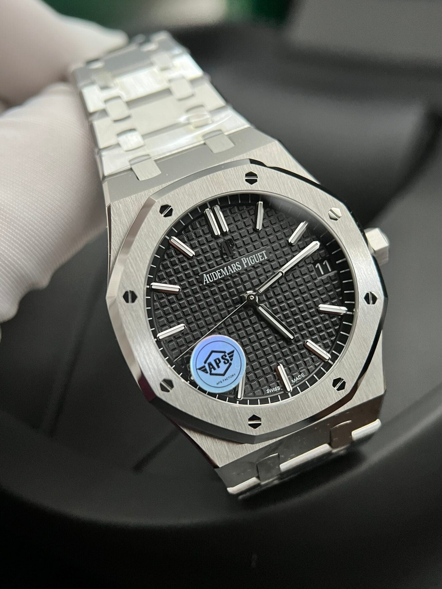 Audemars Piguet Royal Oak 15500ST Watch Black Dial 41mm