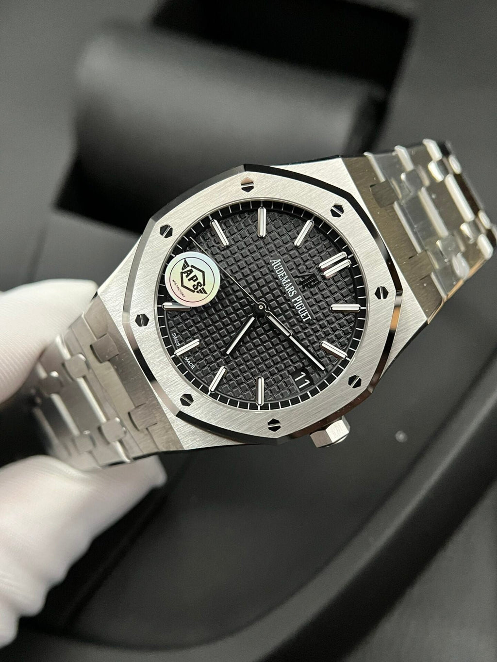 Audemars Piguet Royal Oak 15500ST Watch Black Dial 41mm
