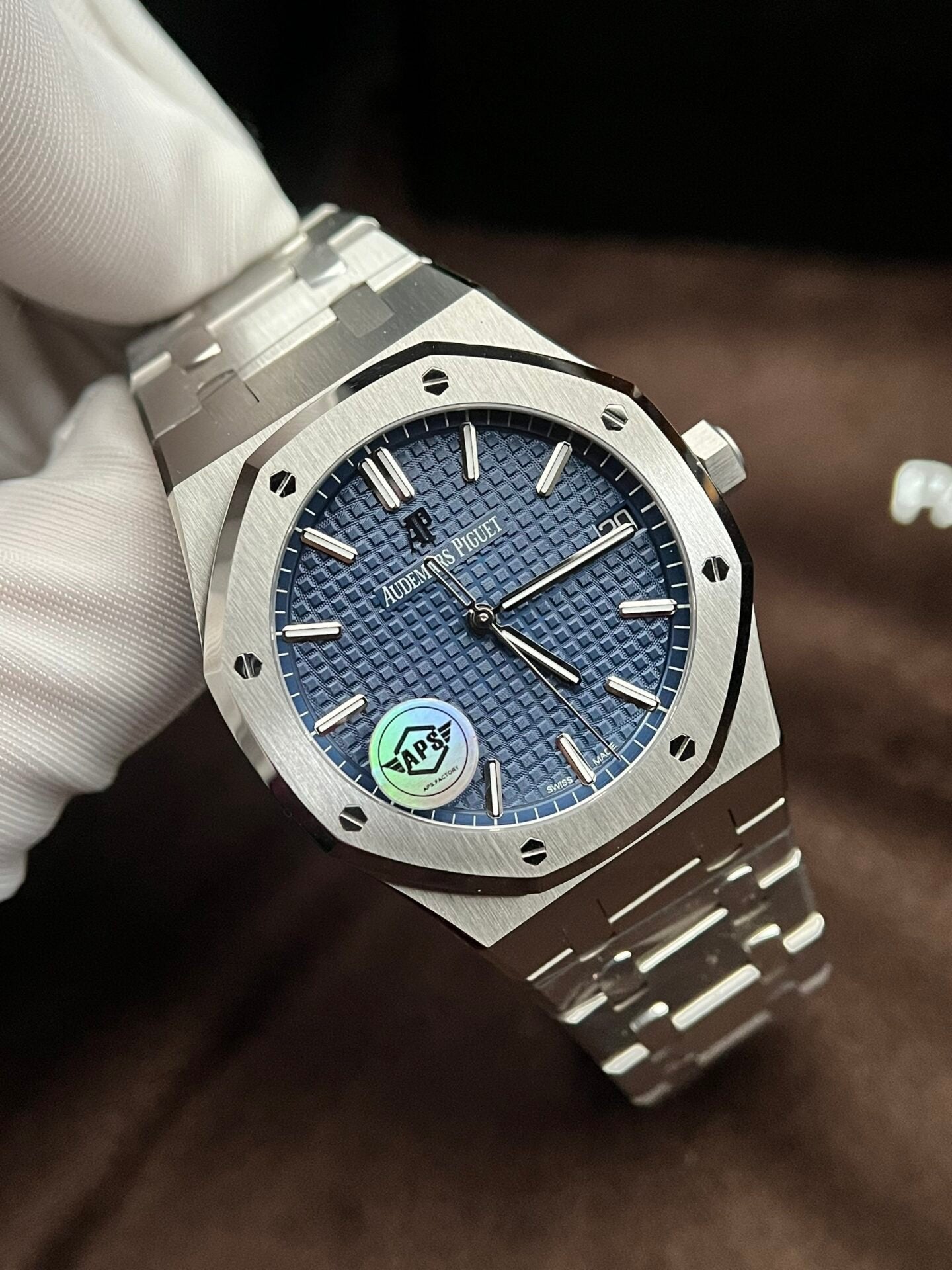 Audemars Piguet Royal Oak 15500ST Watch Blue Dial 41mm