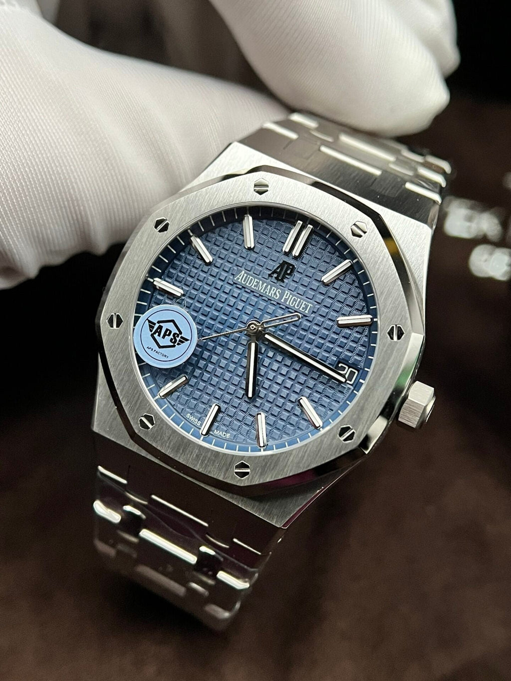 Audemars Piguet Royal Oak 15500ST Watch Blue Dial 41mm