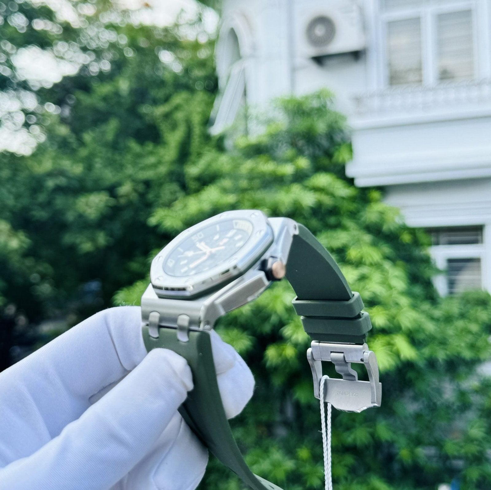Audemars Piguet Watch Royal Oak 15720ST Green Dial 42mm