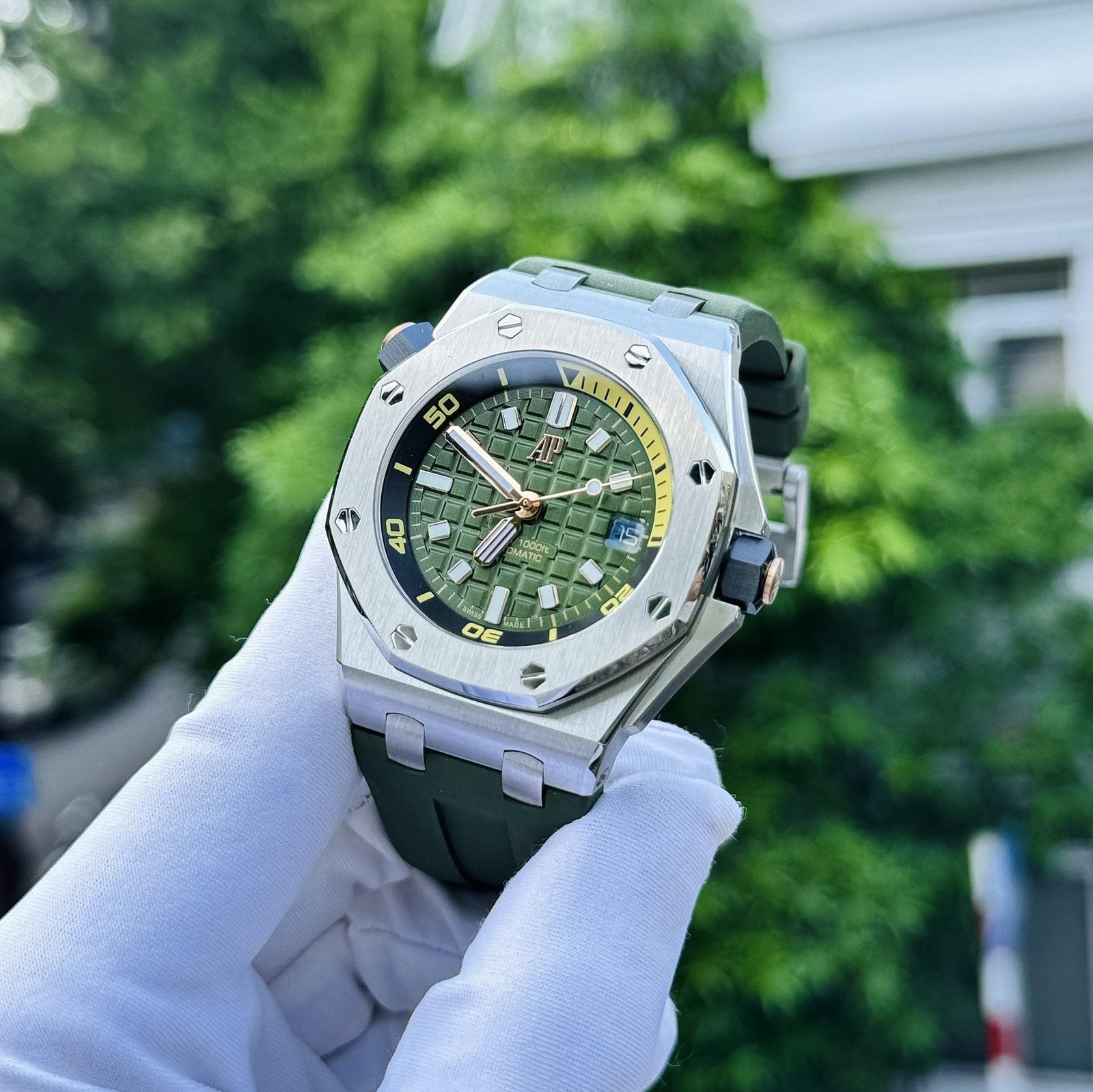 Audemars Piguet Watch Royal Oak 15720ST Green Dial 42mm