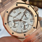 Audemars Piguet Watch Royal Oak 26240 Rose Gold Dial White 41mm