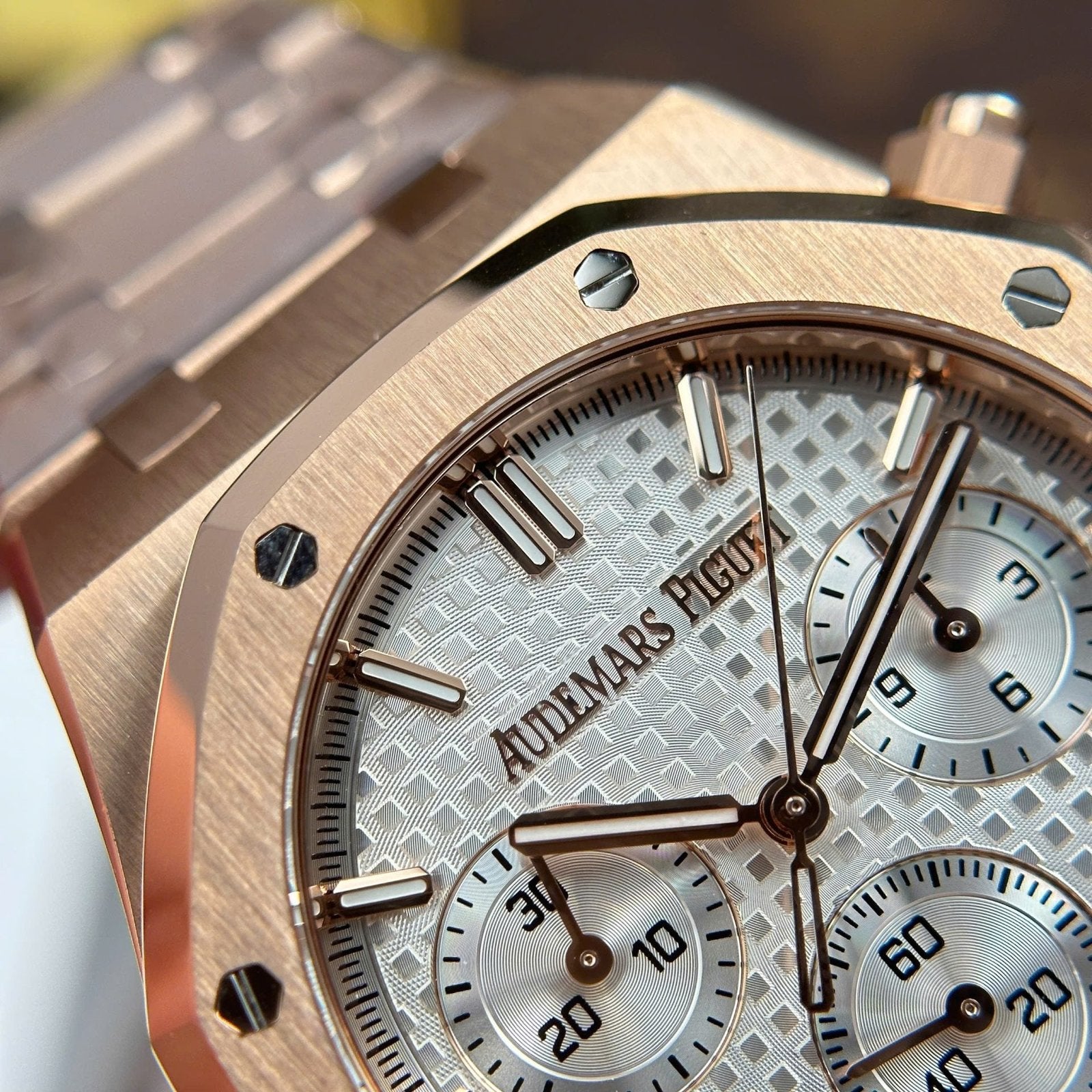 Audemars Piguet Watch Royal Oak 26240 Rose Gold Dial White 41mm