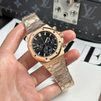 Audemars Piguet Watch Royal Oak 26240 Rose Gold Dial Black 41mm