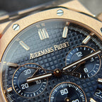 Audemars Piguet Royal Oak 26240 Rose Gold Watch Dial Blue 41mm
