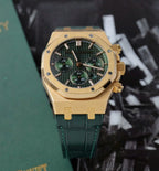 Audemars Piguet Watch Royal Oak 26240OR Green Dial Gold Wrapped 41mm
