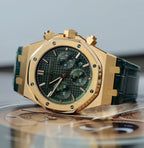 Audemars Piguet Watch Royal Oak 26240OR Green Dial Gold Wrapped 41mm