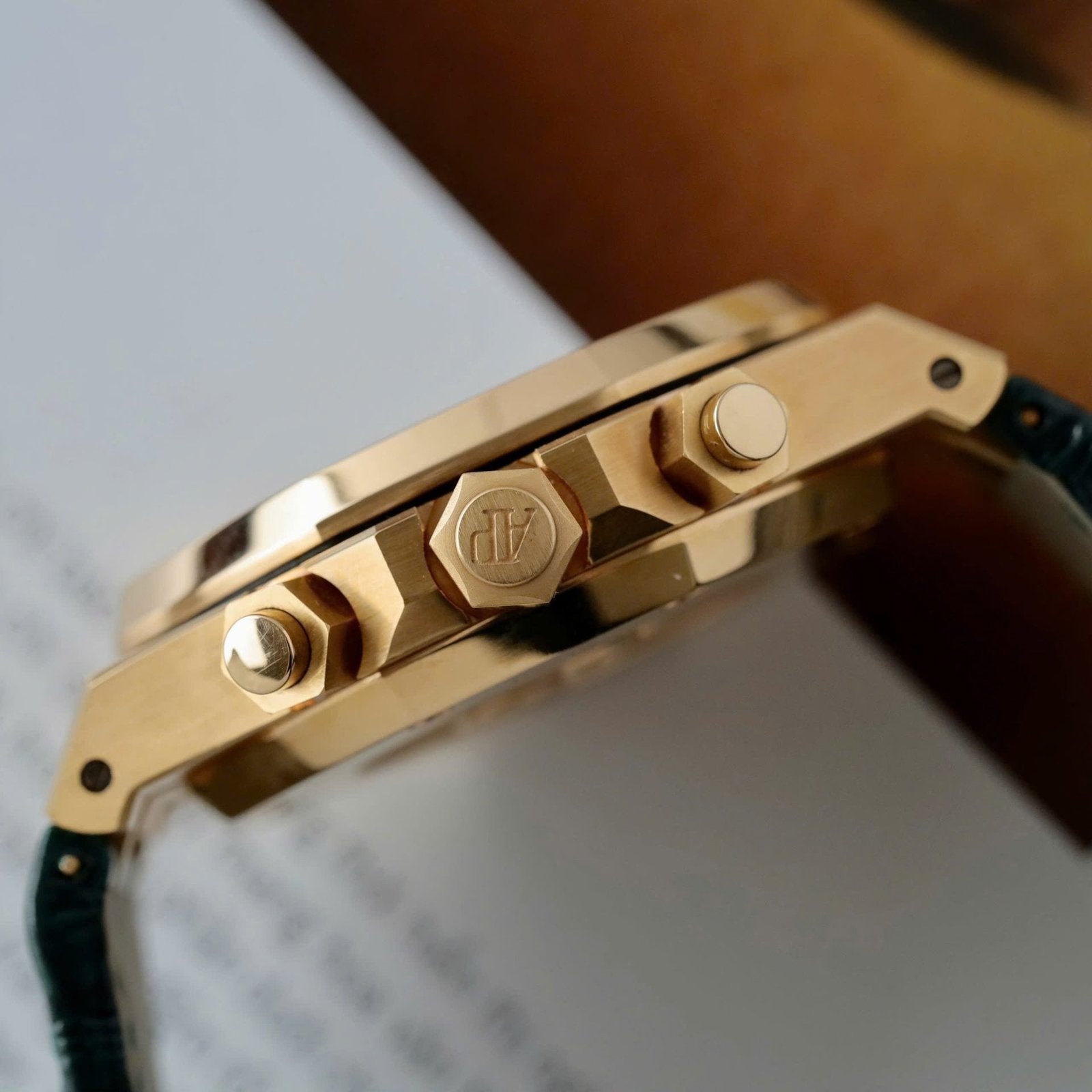 Audemars Piguet Watch Royal Oak 26240OR Green Dial Gold Wrapped 41mm