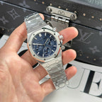 Audemars Piguet Royal Oak 26240ST Watch Blue Dial Metal Wire 41mm