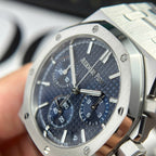 Audemars Piguet Royal Oak 26240ST Watch Blue Dial Metal Wire 41mm