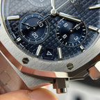 Audemars Piguet Royal Oak 26240ST Watch Blue Dial Metal Wire 41mm