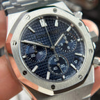 Audemars Piguet Royal Oak 26240ST Watch Blue Dial Metal Wire 41mm