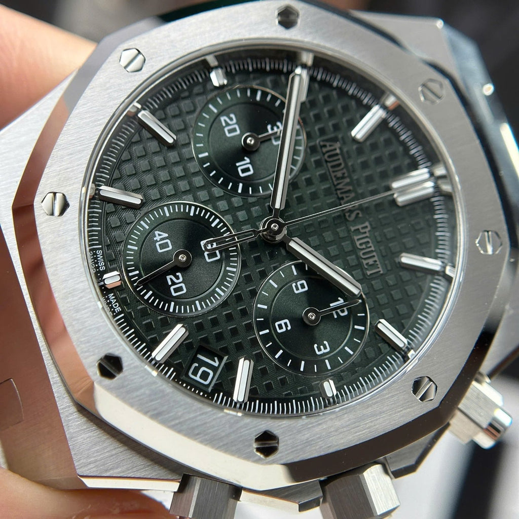 Audemars Piguet Royal Oak 26240ST Watch Green Dial 41mm