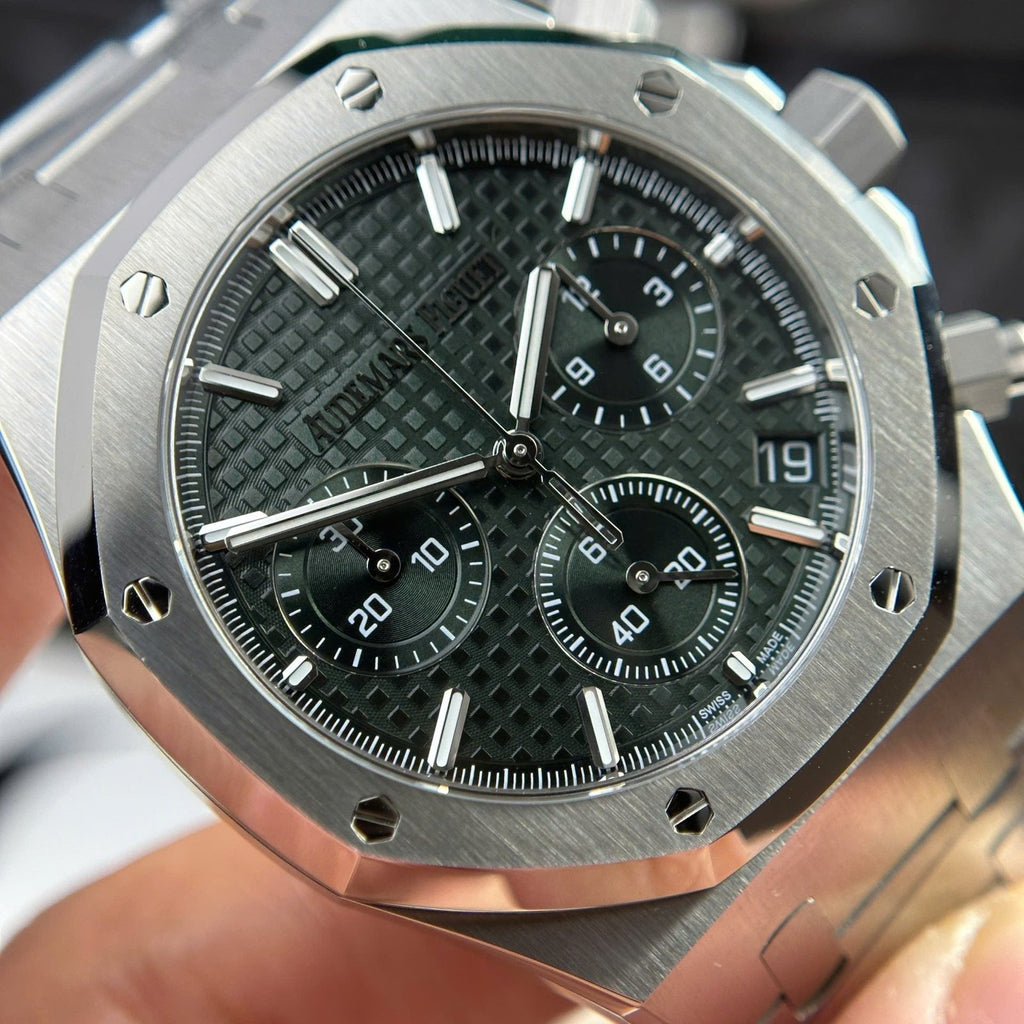 Audemars Piguet Royal Oak 26240ST Watch Green Dial 41mm